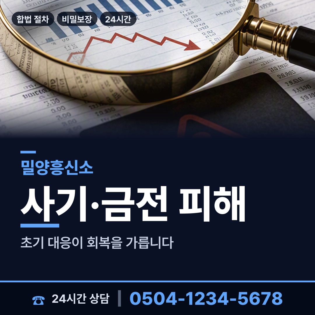밀양 교동 잠복조사 상담 안내